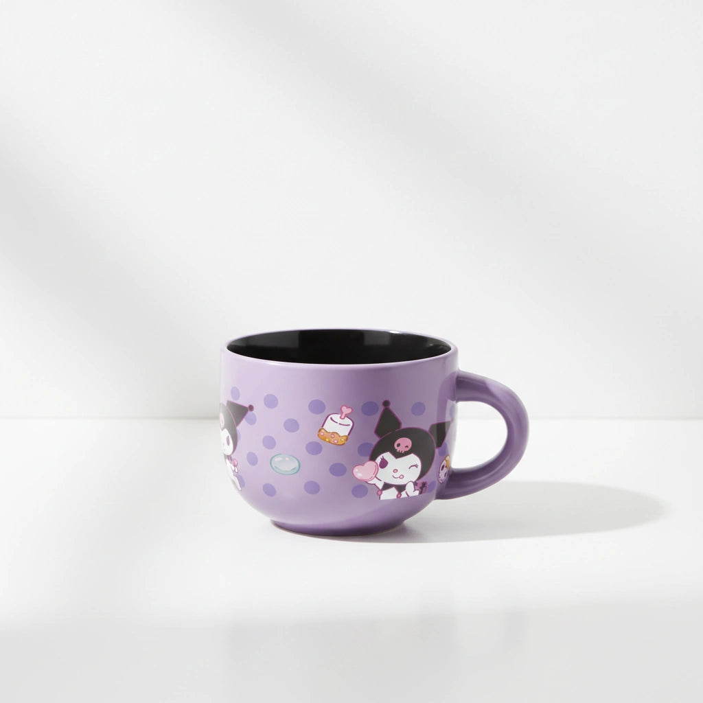 Taza de Cerámica Morada Kuromi Cap. 650 ml