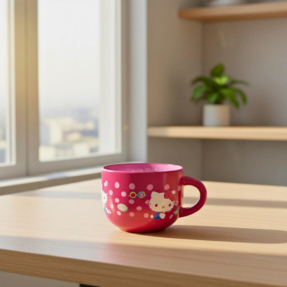 Taza de Cerámica Roja Hello Kitty Cap. 650 ml
