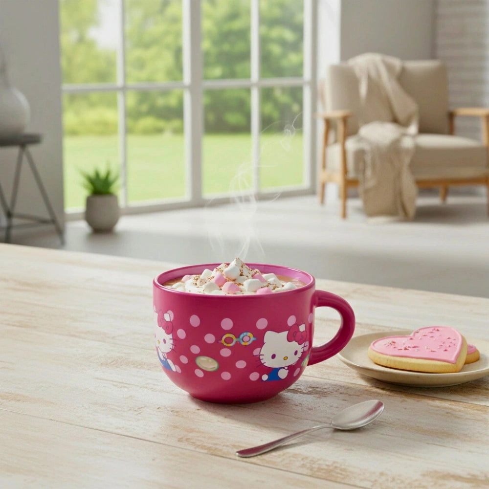 Taza de Cerámica Roja Hello Kitty Cap. 650 ml