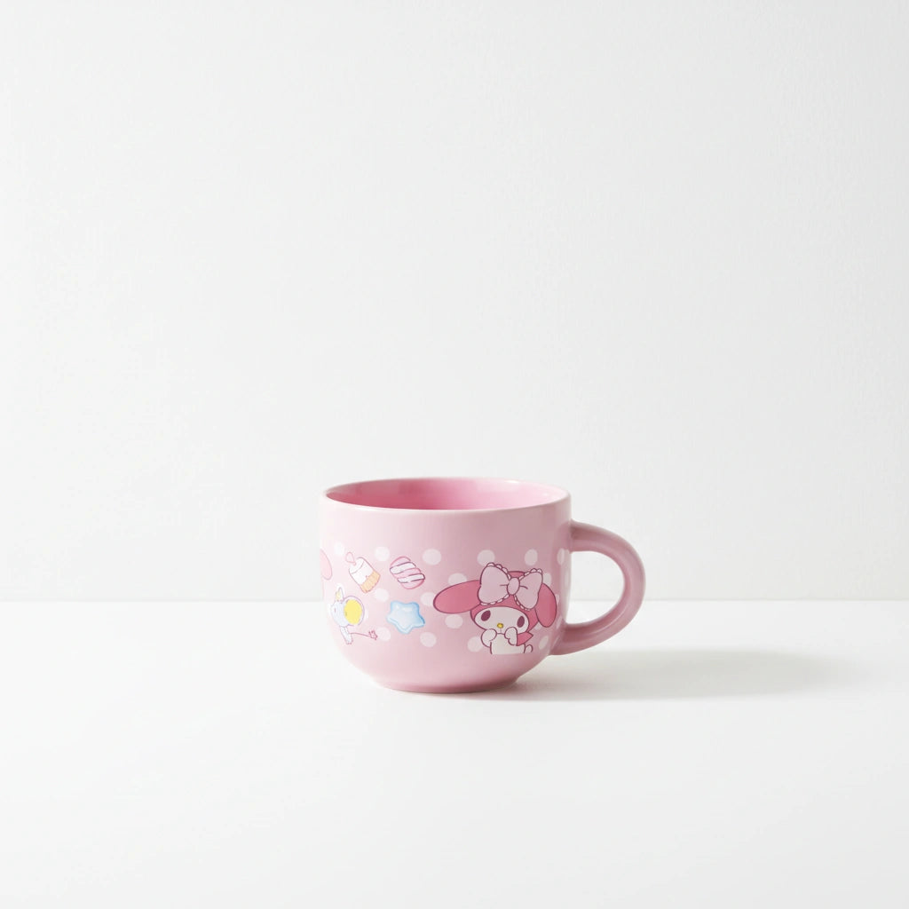 Taza de Cerámica Rosa My Melody Cap. 650 ml