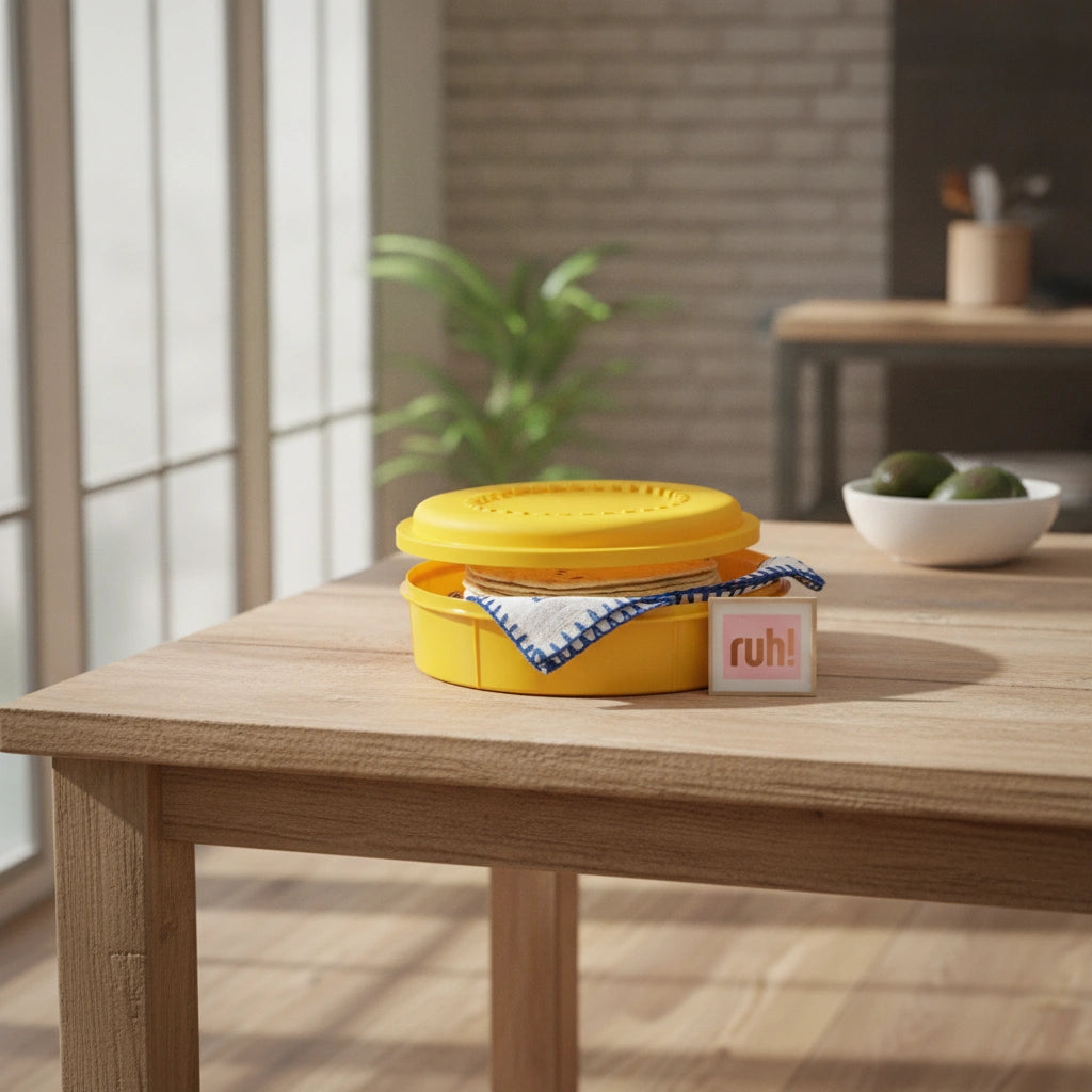 Tortillero Amarillo | 1.5 kg | Plástico Resistente