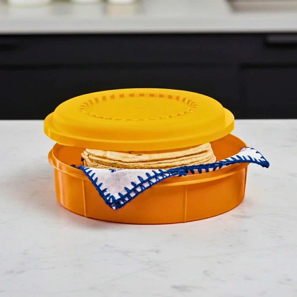 Tortillero Amarillo | 1.5 kg | Plástico Resistente