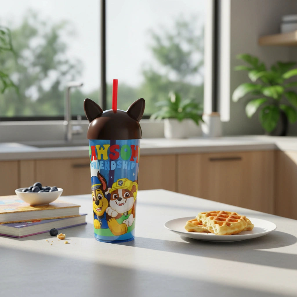 Vaso Paw Patrol 500ml con Popote