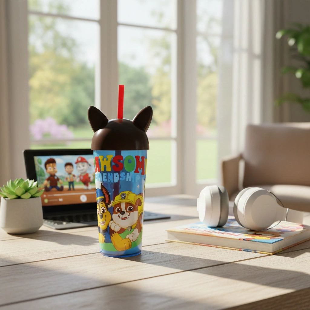 Vaso Paw Patrol 500ml con Popote