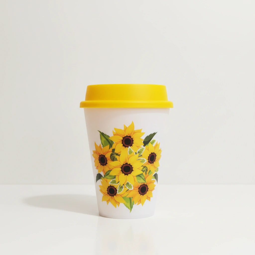 Vaso Reutilizable Girasol 280 ml